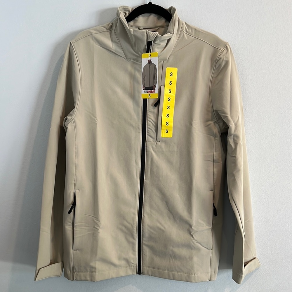 32 Degrees Mens Small Tan Therma Pro Full Zip Jacket